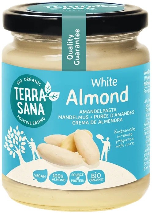KREM Z MIGDAŁÓW BLANSZOWANYCH 100 % BIO 250 g – TERRASANA