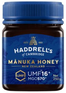 MIÓD MANUKA MGO 570+ UMF 16+ 250 g – HADDRELL’S OF CAMBRIDGE